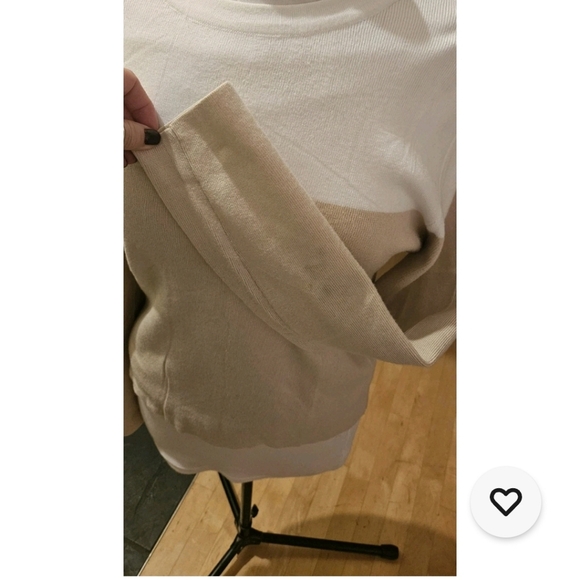 Zesica Colorblock Long Sleeve Knit Crewneck Sweater Top Women's Sz L Flattering - Picture 7 of 7